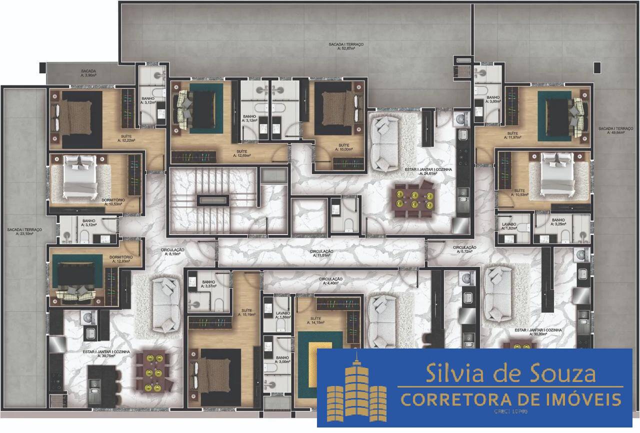 Apartamento à venda com 2 quartos, 80m² - Foto 9